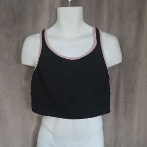 Torrid 2x Black and Pink Sports Bra